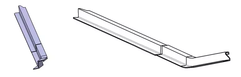 7050 铝合金Z形型材双曲度弯曲成形的研究的图3